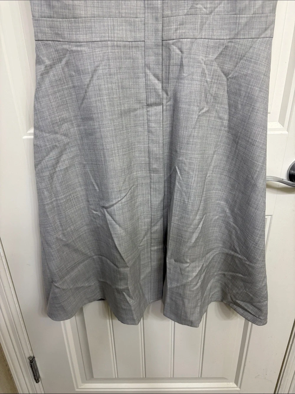 NWT J. Crew Sleeveless Gray Midi Shirt Dress